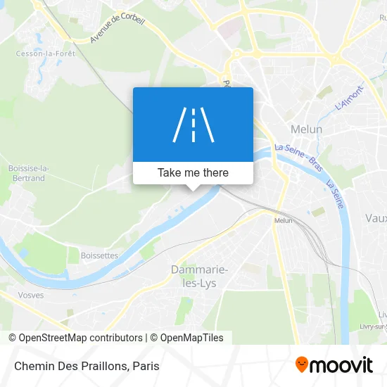 Chemin Des Praillons map