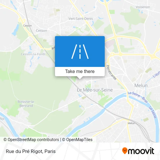 Mapa Rue du Pré Rigot