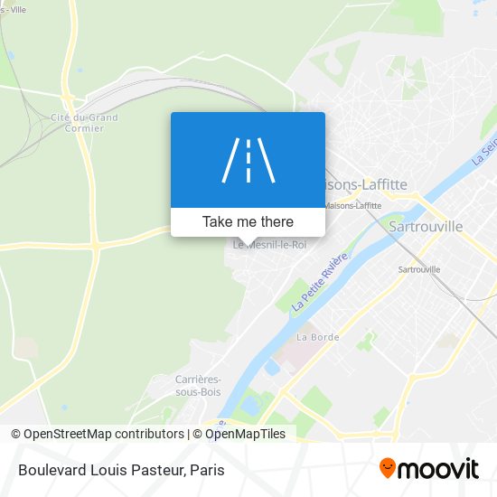 Mapa Boulevard Louis Pasteur