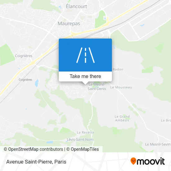 Avenue Saint-Pierre map