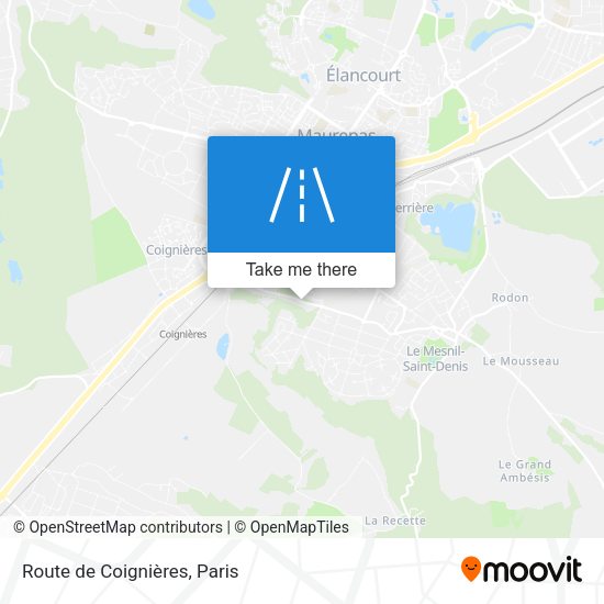 Route de Coignières map