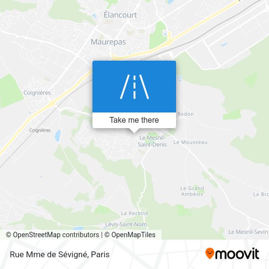 Rue Mme de Sévigné map
