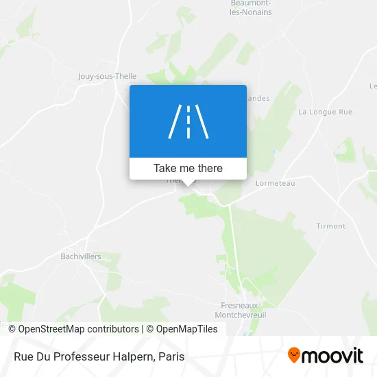 Mapa Rue Du Professeur Halpern