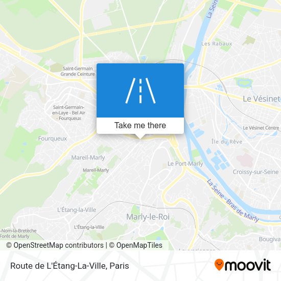 Route de L'Étang-La-Ville map