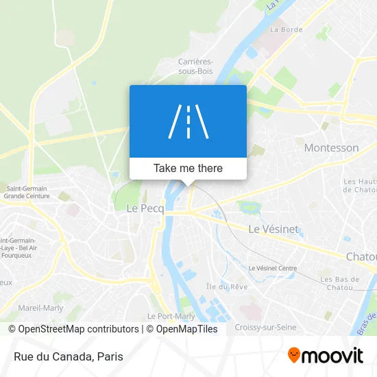 Rue du Canada map