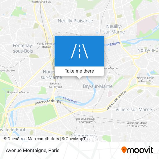 Mapa Avenue Montaigne