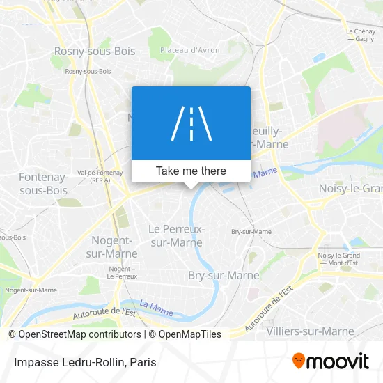 Impasse Ledru-Rollin map