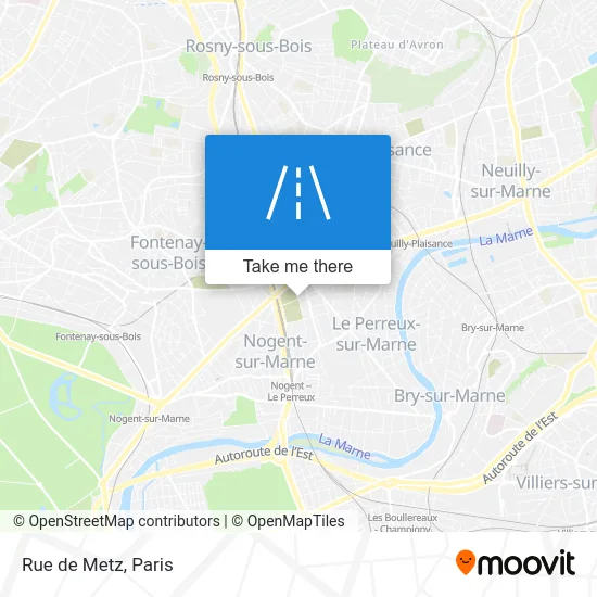 Rue de Metz map