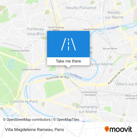 Villa Magdeleine Rameau map