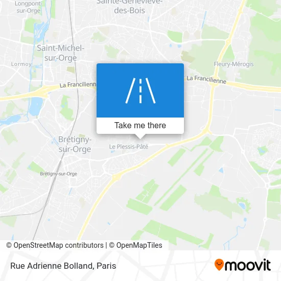 Rue Adrienne Bolland map