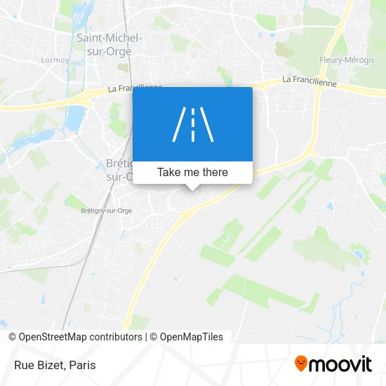 Rue Bizet map