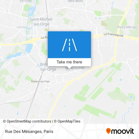 Rue Des Mésanges map