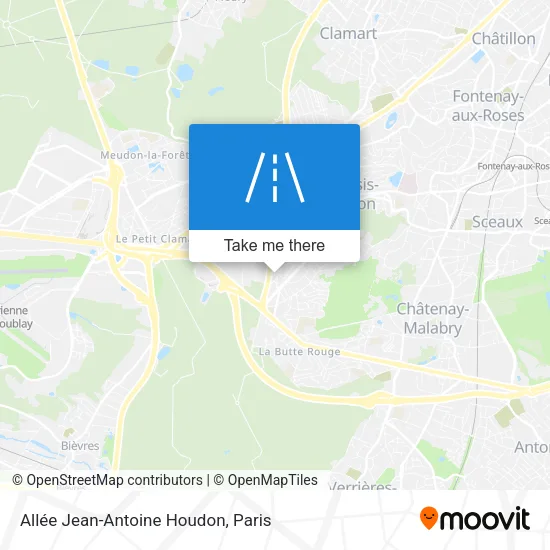 Allée Jean-Antoine Houdon map