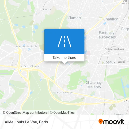 Allée Louis Le Vau map