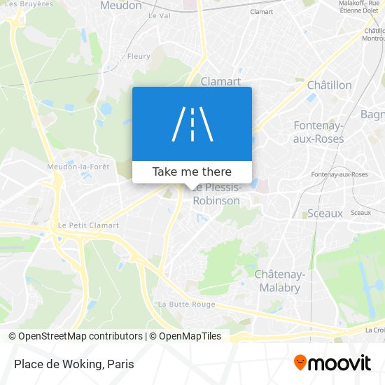 Place de Woking map