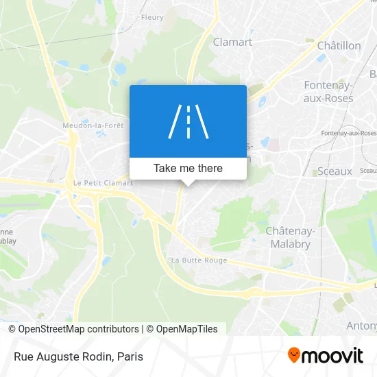 Rue Auguste Rodin map
