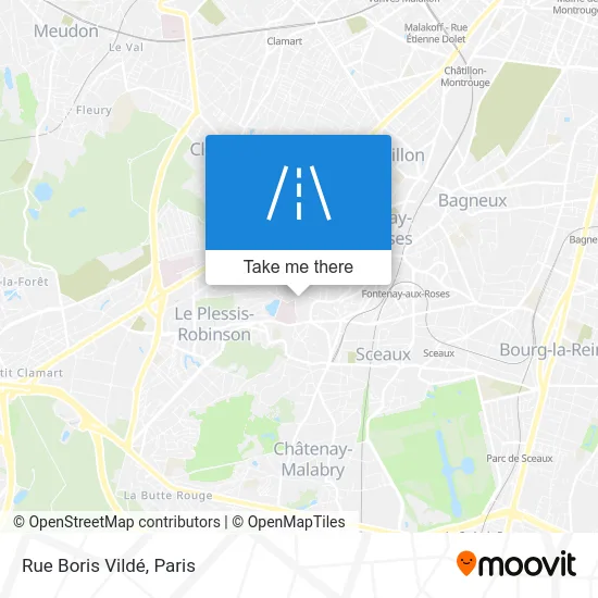 Rue Boris Vildé map