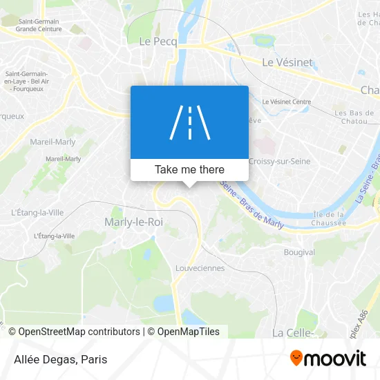 Allée Degas map