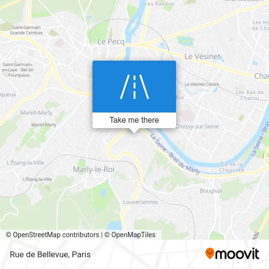Rue de Bellevue map