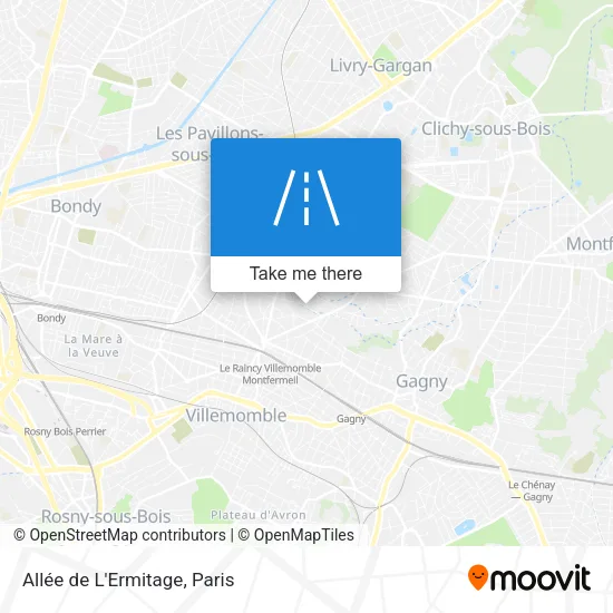 Allée de L'Ermitage map
