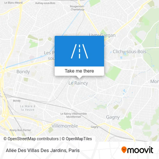 Allée Des Villas Des Jardins map