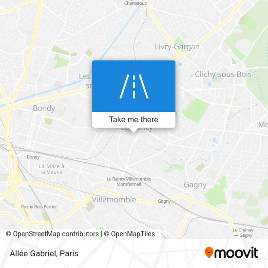 Allée Gabriel map