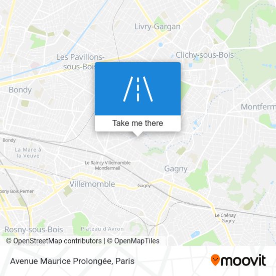 Avenue Maurice Prolongée map