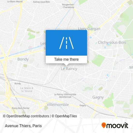 Avenue Thiers map