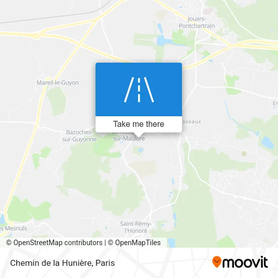 Chemin de la Hunière map