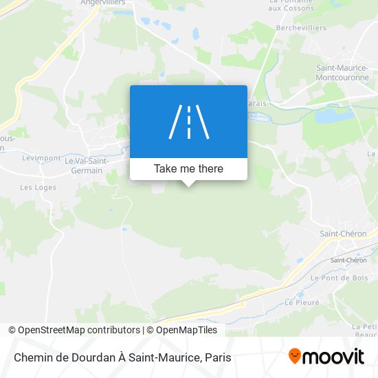 Chemin De Dourdan À Saint-Maurice map