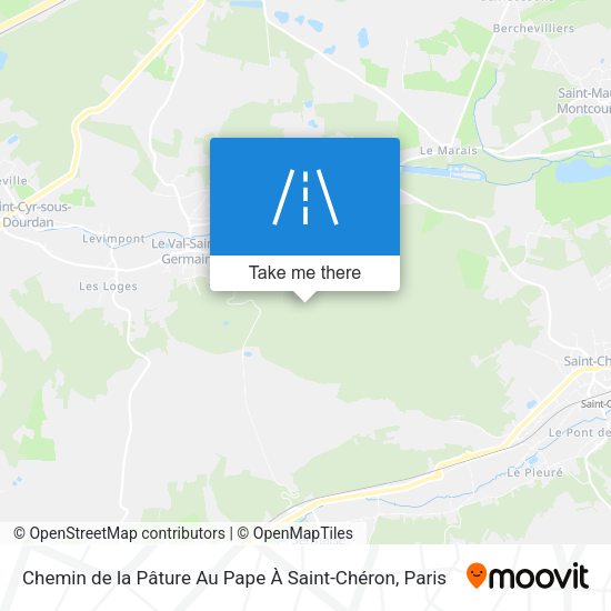 Chemin de la Pâture Au Pape À Saint-Chéron map