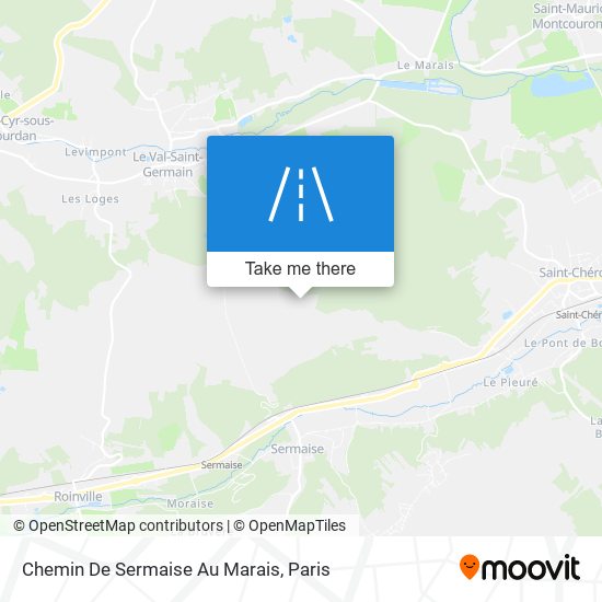 Chemin De Sermaise Au Marais map