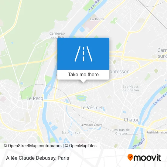 Allée Claude Debussy map
