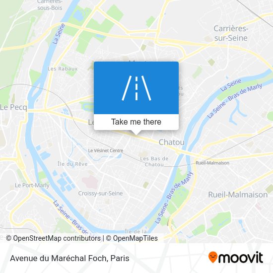 Avenue du Maréchal Foch map