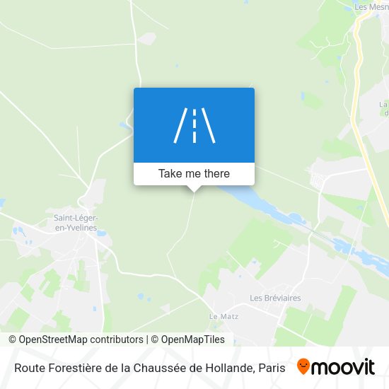 Route Forestière De La Chaussée De Hollande map