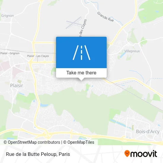 Rue de la Butte Peloup map