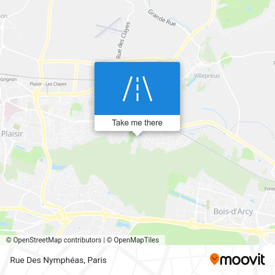 Rue Des Nymphéas map
