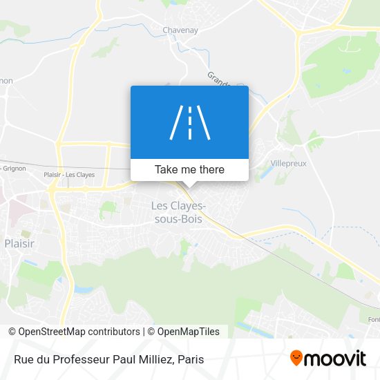 Rue du Professeur Paul Milliez map