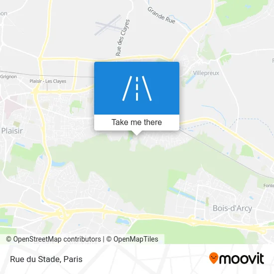 Mapa Rue du Stade
