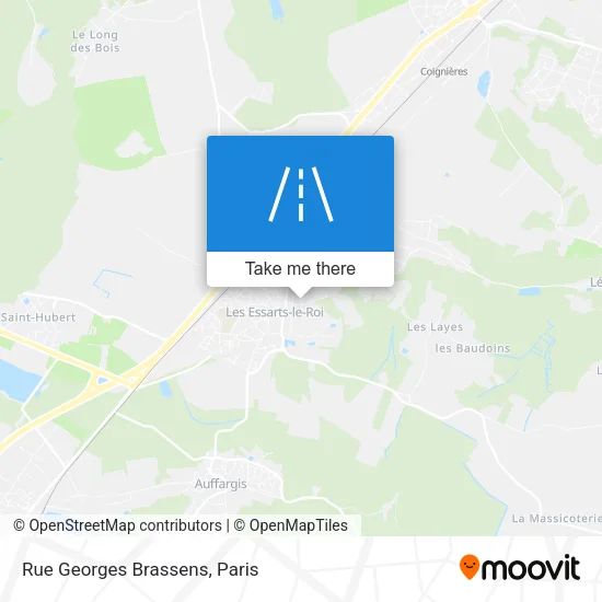 Rue Georges Brassens map