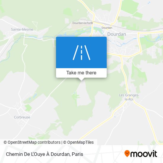 Chemin De L'Ouye À Dourdan map