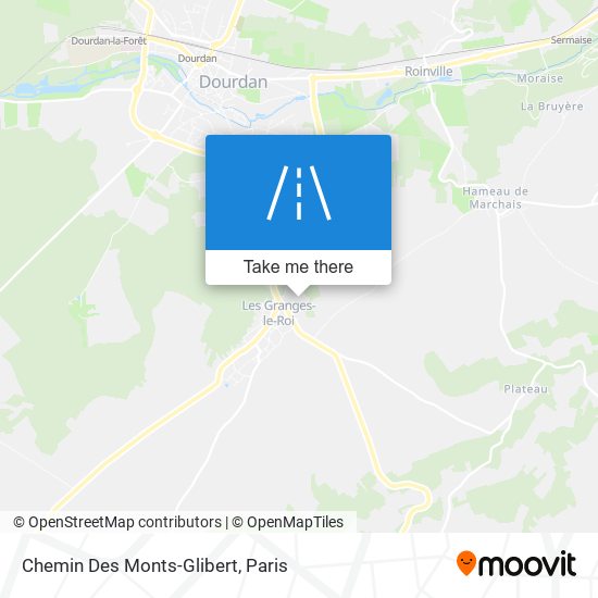 Mapa Chemin Des Monts-Glibert