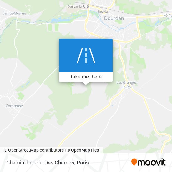 Chemin Du Tour Des Champs map