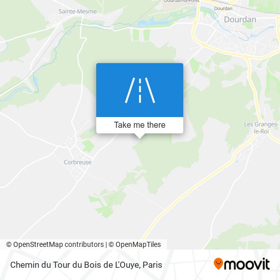 Chemin Du Tour Du Bois De L'Ouye map