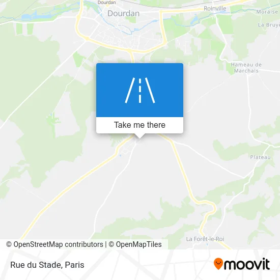 Mapa Rue du Stade