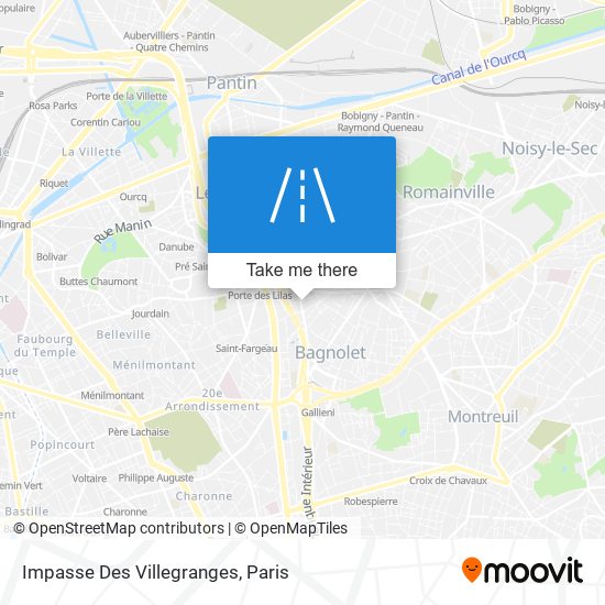 Impasse Des Villegranges map