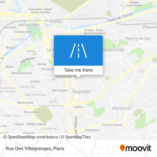 Rue Des Villegranges map