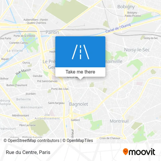 Rue du Centre map