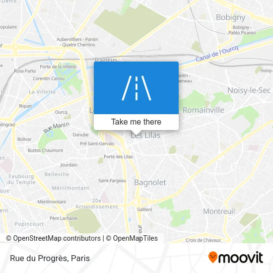 Rue du Progrès map