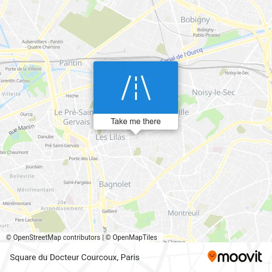 Square du Docteur Courcoux map
